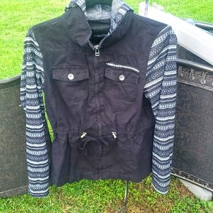 Maurices Cinch Waist Full Zip Hoodie